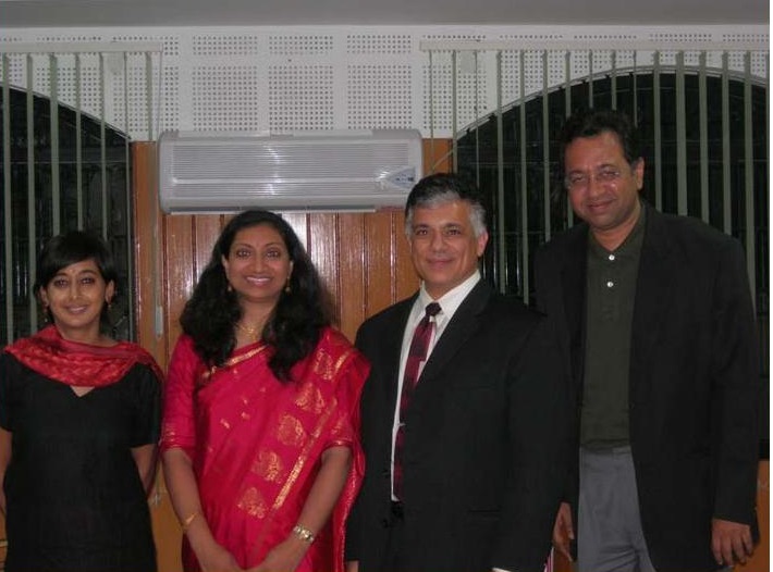 Trainers Mrs. Geetha Ravindra and Mr. David Micheal with Mr. Sriram Panchu, Master Trainer and Ms. Aparna Vasu, Mediator