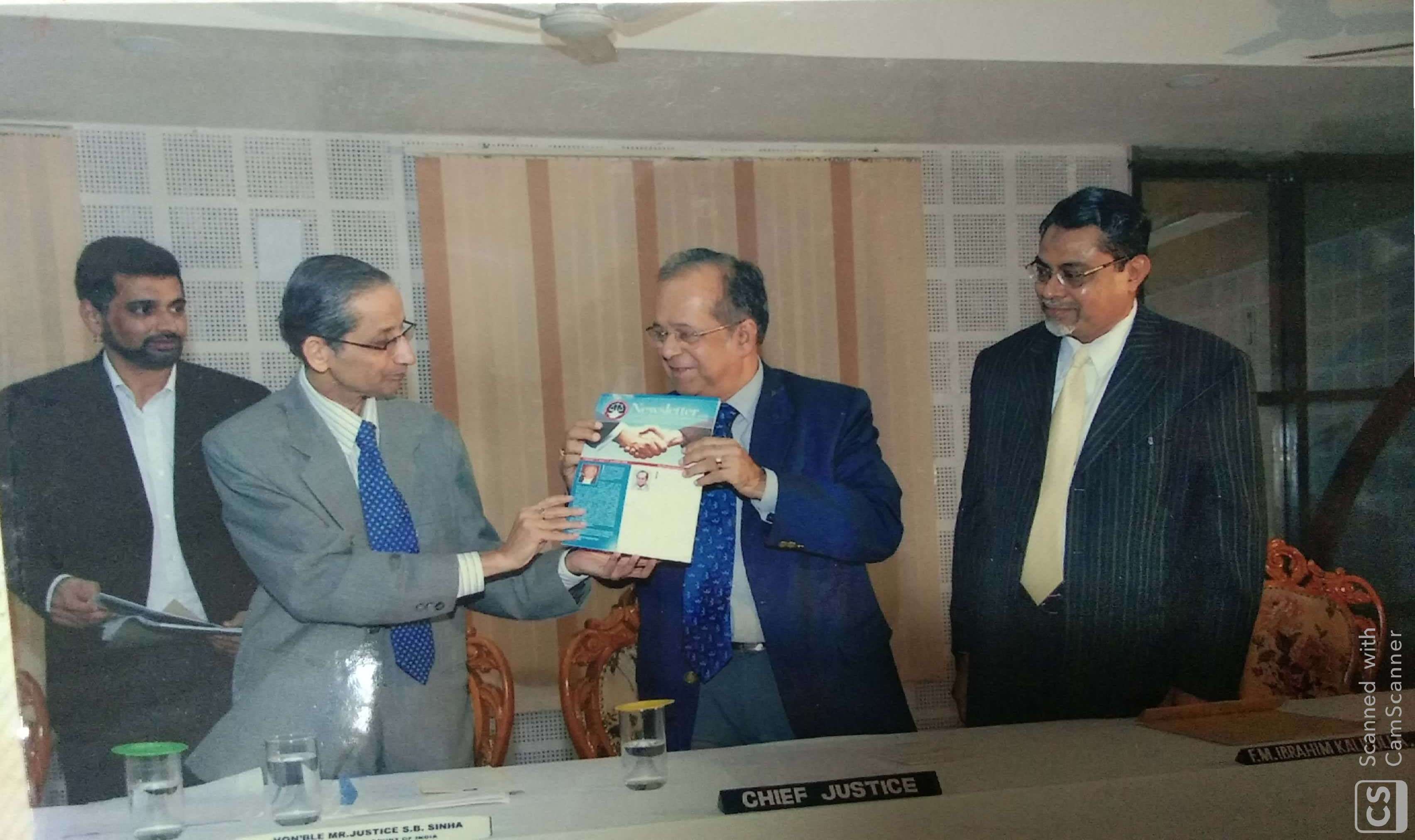 Release of First News Letter of TNMCC by Hon’ble Mr.Justice S.B. Sinha, former Judge, Supreme Court of India